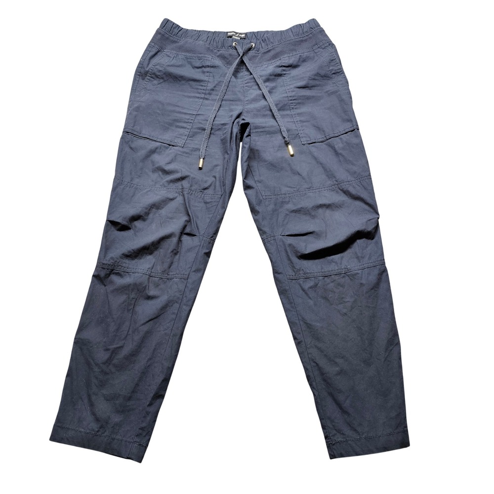 Nautica Jeans Co Navy Blue‎ Utility Cargo Pants XS Drawstring Workwear Casual